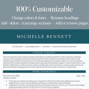 Google Docs Resume Template, simple resume for google docs, word and mac pages