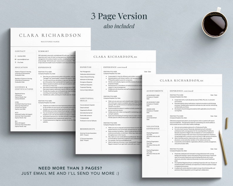 Buy Nurse Resume Template amp Cover - Il 794xN.4713560347 4v61 