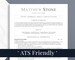 ATS Friendly Resume Template, Minimalist Resume Template for Word, Pages, Google Docs Resume Template, Executive Resume Instant Download 