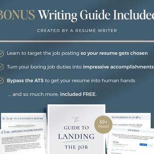 resume writing guide get landed