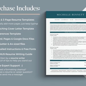 modern professional resume template for google docs word pages
