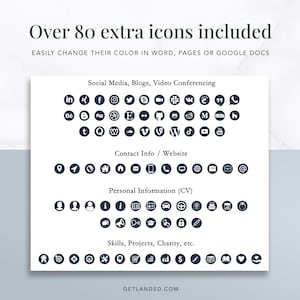 resume icon pack social icons for resume