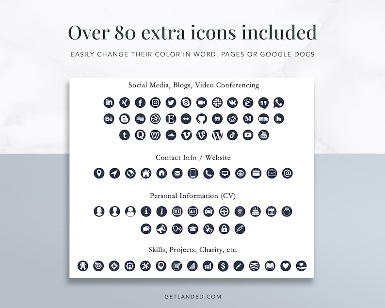 resume icon pack social icons for resume