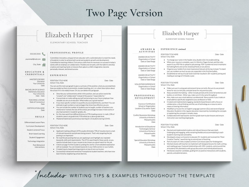 substitute teacher resume template google docs