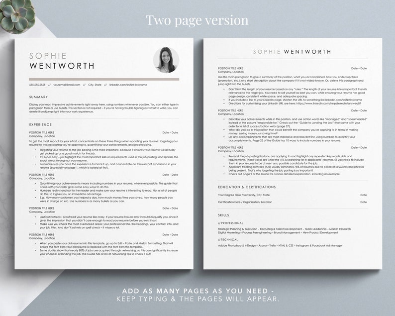 Może przedstawiać: Dwustronny szablon CV z marmurowym tłem. Szablon zawiera sekcje dla podsumowania, doświadczenia, wykształcenia i certyfikat&oacute;w oraz umiejętności. Szablon został zaprojektowany, aby pom&oacute;c osobom poszukującym pracy w tworzeniu profesjonalnego i wizualnie atrakcyjnego CV.