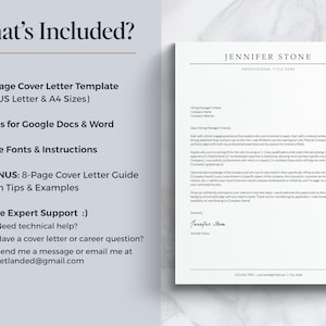 cover letter template for google docs and word, covering page for resume, job application letter