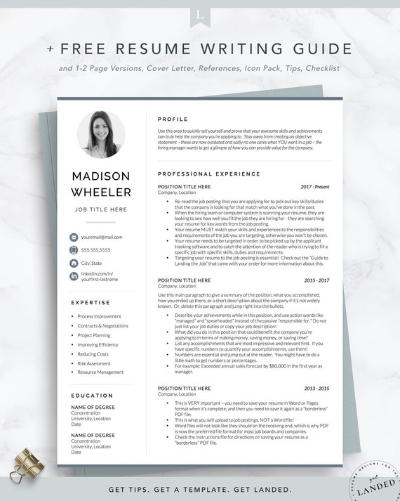 One Page Resume Template Word