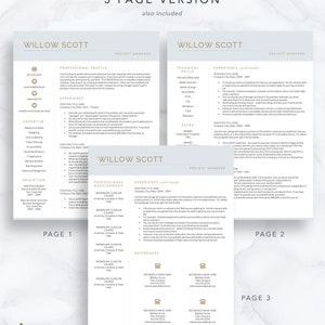 Modern Resume Template for Word & Pages, Modern CV Template, Resume Design, Marketing Resume Template Instant Download, Sales Resume image 6