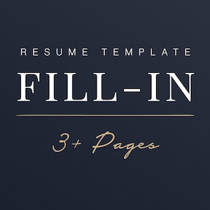 Plantilla de CV de más de 3 páginas para completar, servicios de formato de CV: incluye formato y personalización de CV, carta de presentación a juego y referencias.