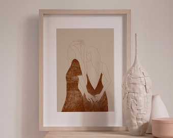 Impression giclée de l'amitié