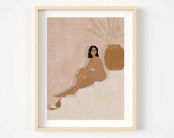 Woman illustration print