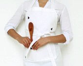 Womens apron,christmas gifts for her,chef apron,baking apron,kitchen apron, cooking gifts,white apron,cute apron,kitchen gifts,baking gift