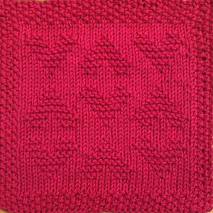 Tumbling Hearts Knit Dishcloth Pattern Only *PDF Digital Download*