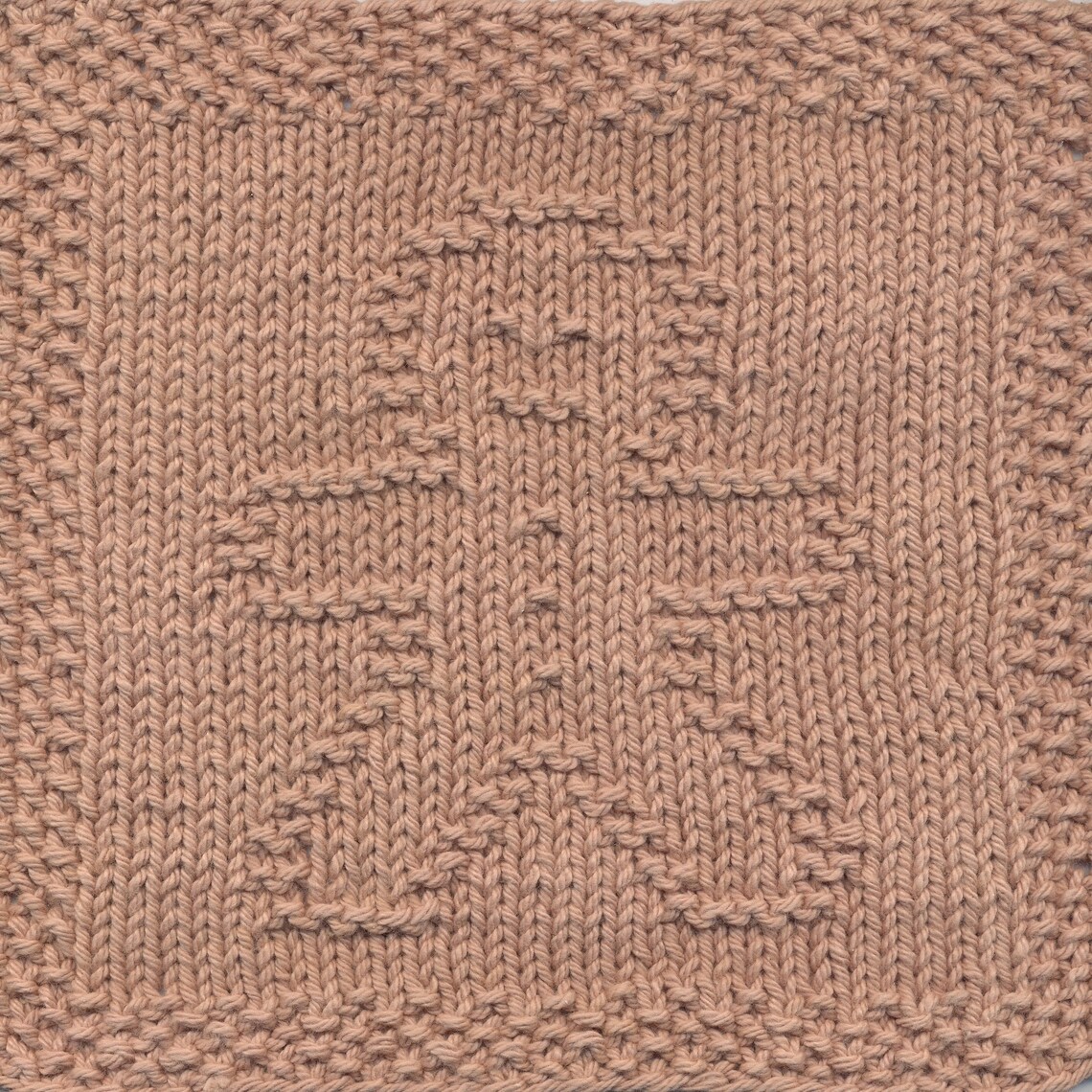 Gingerbread Man Knit Dishcloth Pattern Only PDF Digital Download - Etsy