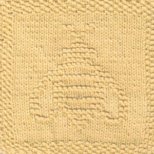 Bee Knit Dishcloth Pattern Only *PDF Digital Download*