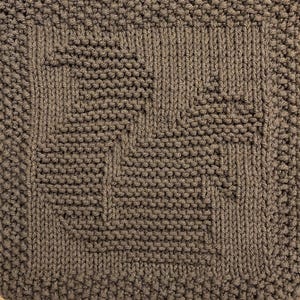 Squirrel Knit Dishcloth Pattern Only *PDF Digital Download*