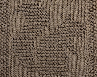 Squirrel Knit Dishcloth Pattern Only *PDF Digital Download*