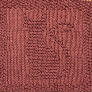 Cat Knit Dishcloth Pattern Only *PDF Digital Download*