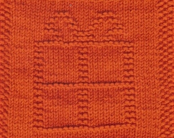 Wrapped Present Knit Dishcloth Pattern Only *PDF Digital Download*