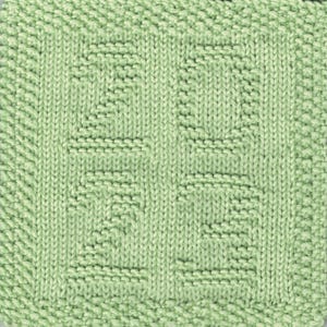 2023 Knit Dishcloth Pattern Only *PDF Digital Download*