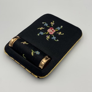 Vintage Compact and Lipstick Case, RARE, Made in France