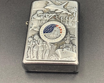 Zippo Joined Forces Emblem Lighter, Windproof