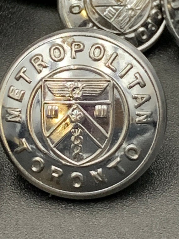 Metropolitan Toronto Police Buttons, Vintage, 22 … - image 2
