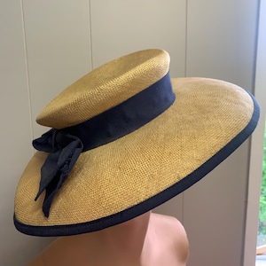 Holt Renfrew Vintage Straw Hat, Made in Italy