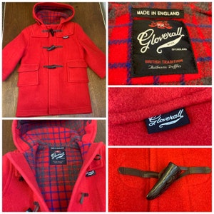 Women's Red Wool Duffle Coat with Hood - Jackets Expert