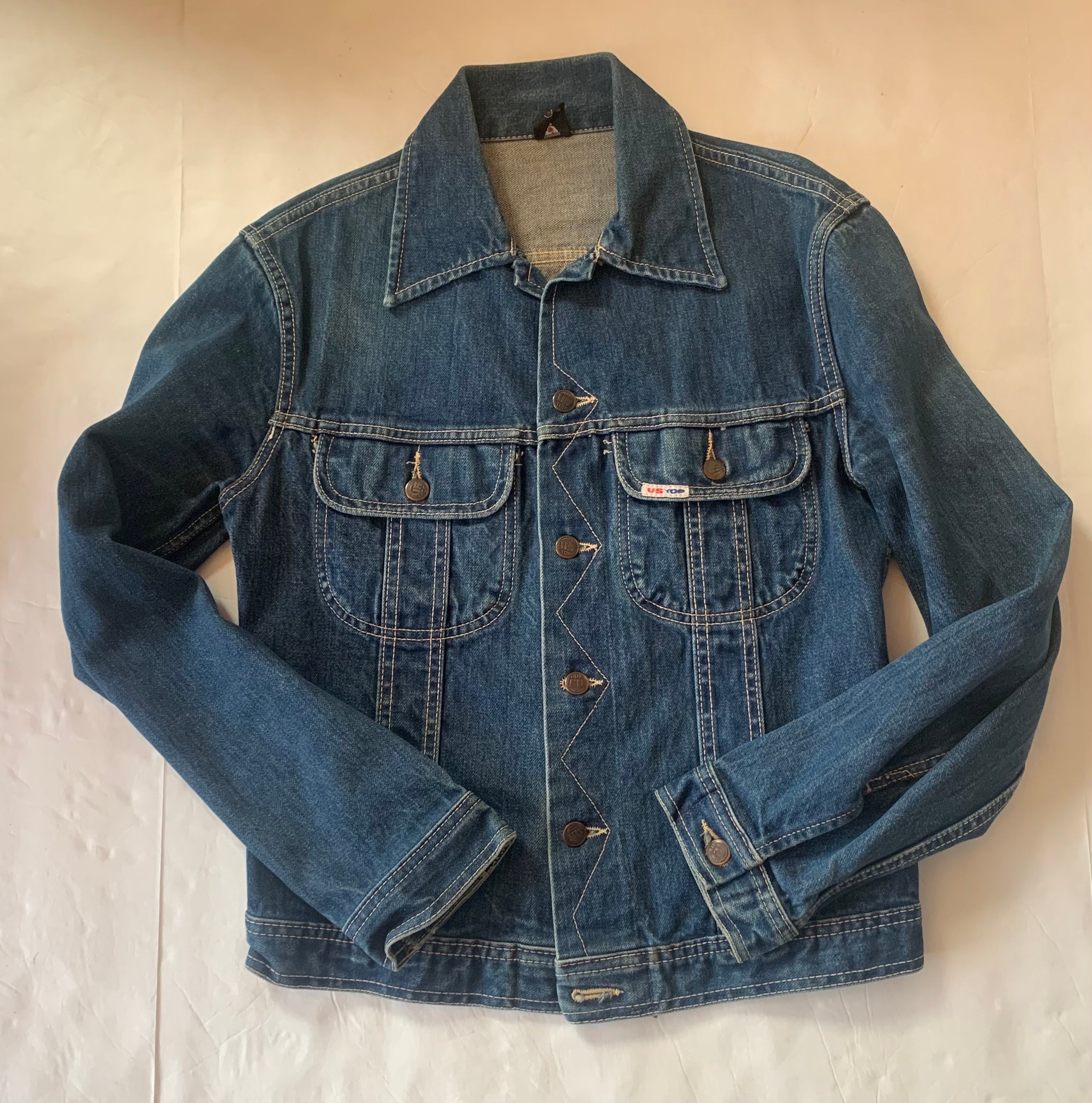 Vintage US Top Denim Jacket - Etsy Vintage US Top Denim Jacket - Etsy