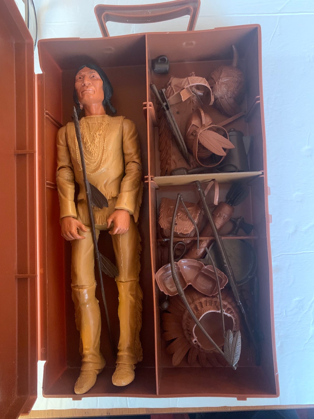 Marx Toys Geronimo With RARE Plastic Travel Case Etsy