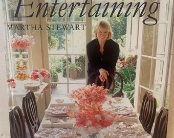 Libro de tapa dura de Martha Stewart, con sobrecubierta, 1982.