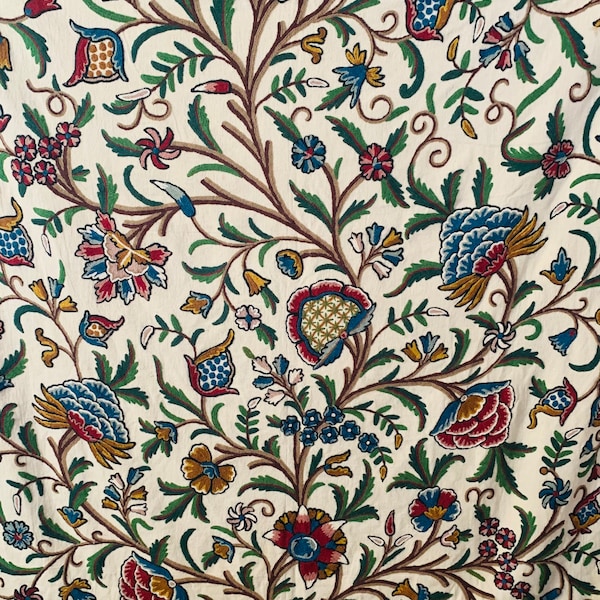 Crewel Fabric - Etsy