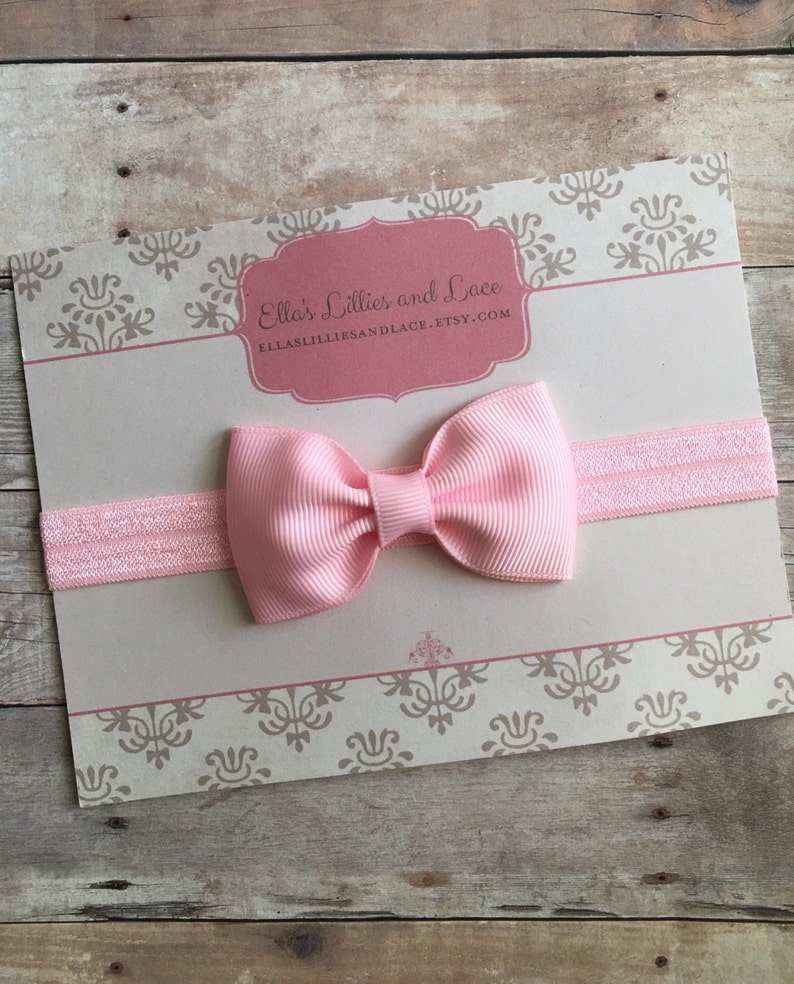 Hair bow Headband baby shower gift Baby Girl Headband Pink Bow Headband Toddler Headband hair accessorie Newborn Headband