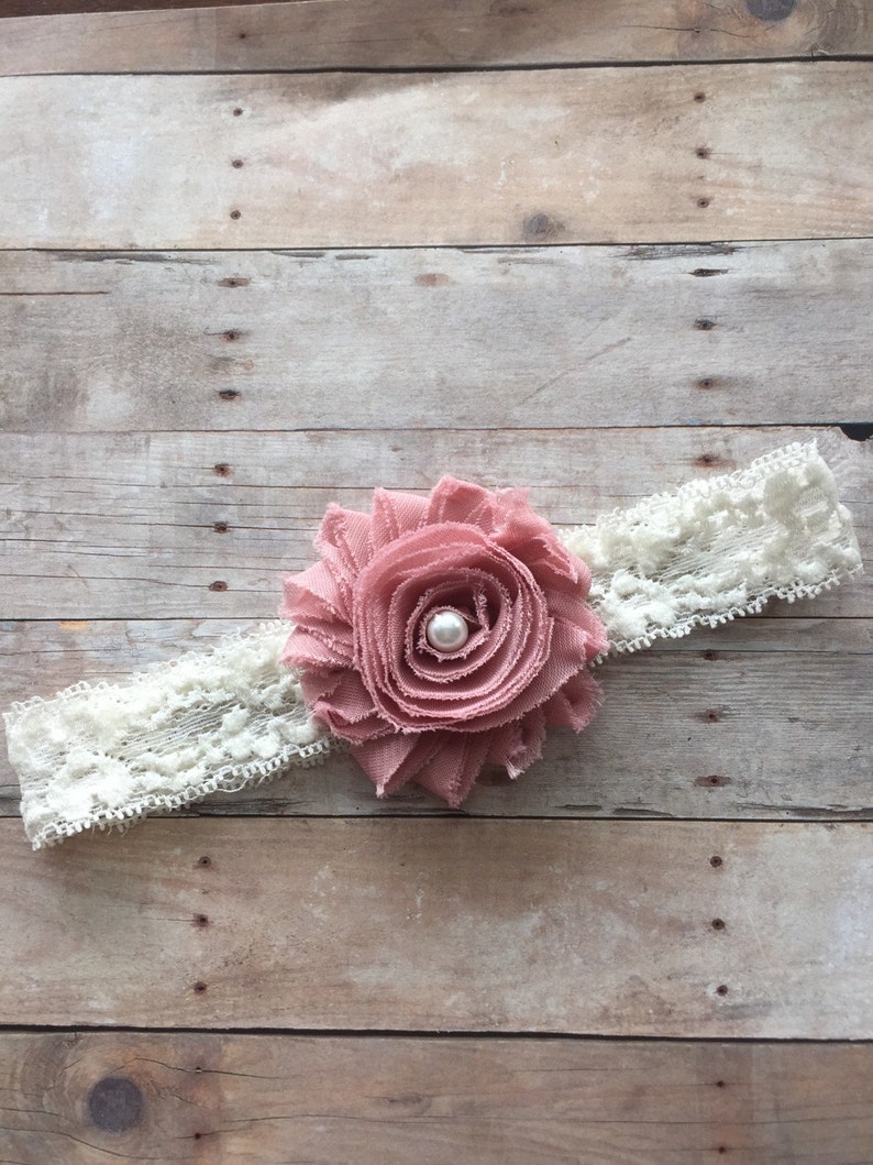 Vintage Baby Headband Newborn Photos Toddler Headband Lace Headband Newborn Headband Newborn Headband Shabby Chic Baby Girl Headband