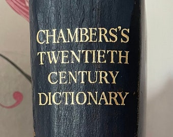Rare Chambers's Dictionary, 1946 Blue Leather, Limited Edition - Etsy