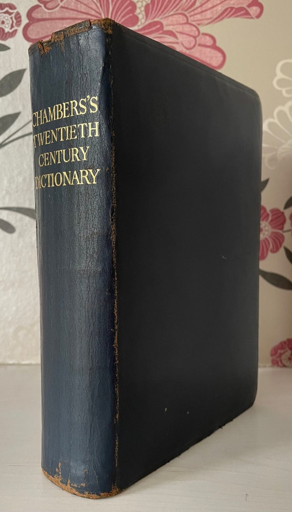 Rare Chambers's Dictionary, 1946 Blue Leather, Limited Edition - Etsy