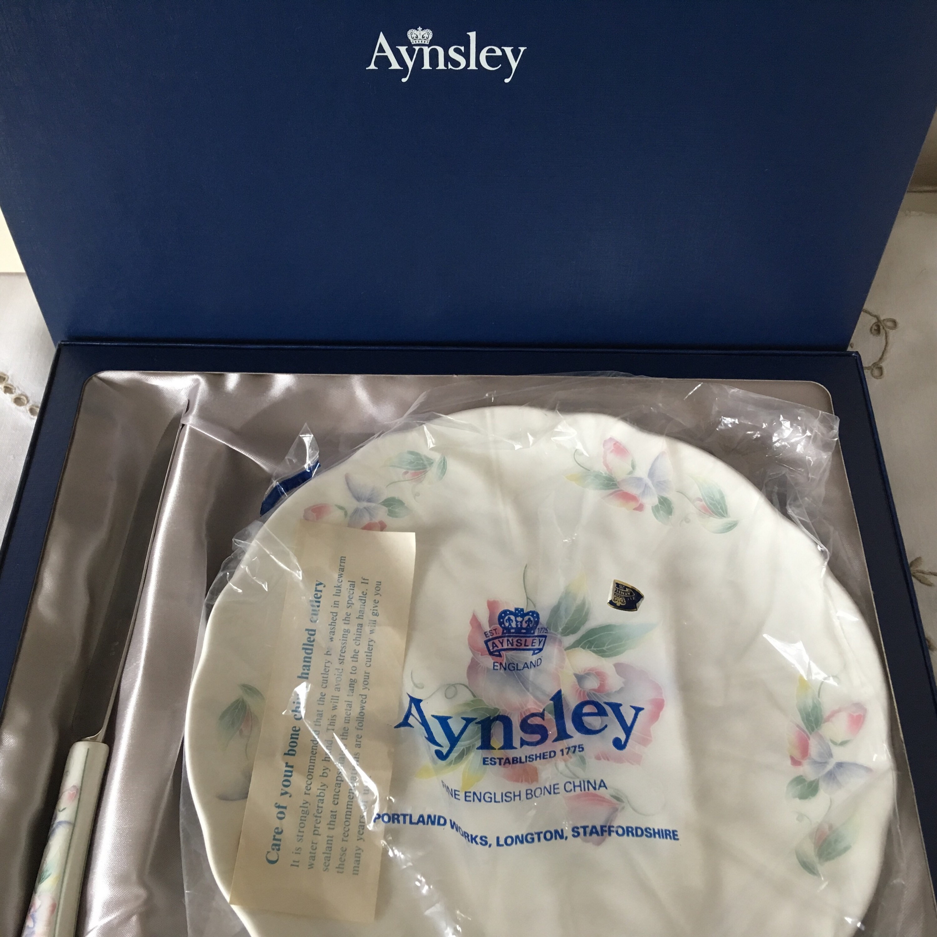 英国製ケーキ/チーズプレートとマッチするナイフ LITTLE