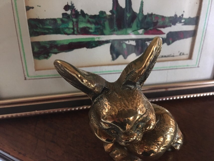 Vintage Brass Rabbit. Collectable Brass Ornaments/figurines. - Etsy