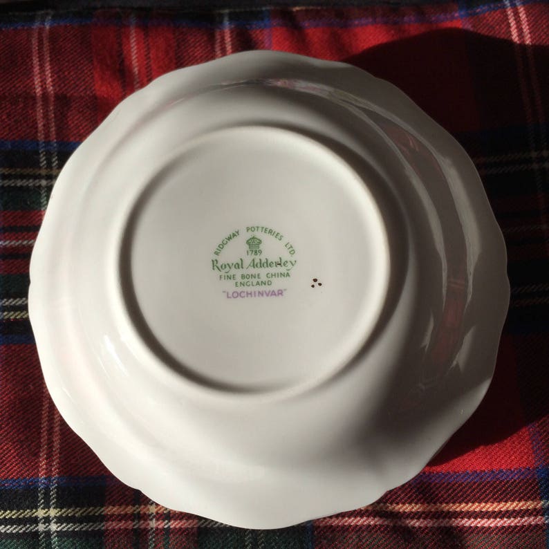 LOCHINVAR Scottish Thistle Pattern Fruit Saucer/bowl. Royal Etsy