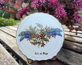 Isle of Skye Fine Bone China Pocket Vase, Heather & Tartan Decor