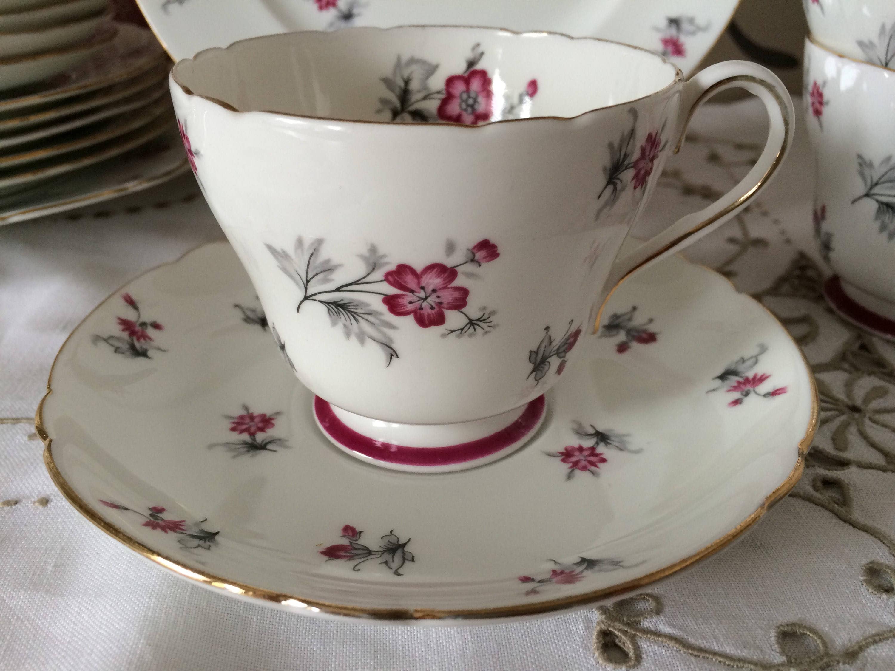 Shelley CHARM 13752 Pattern Fine Bone China Trio English Tea Etsy