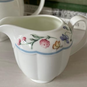 Villeroy & Boch Mariposa Creamer | Bone China Floral Butterfly Design
