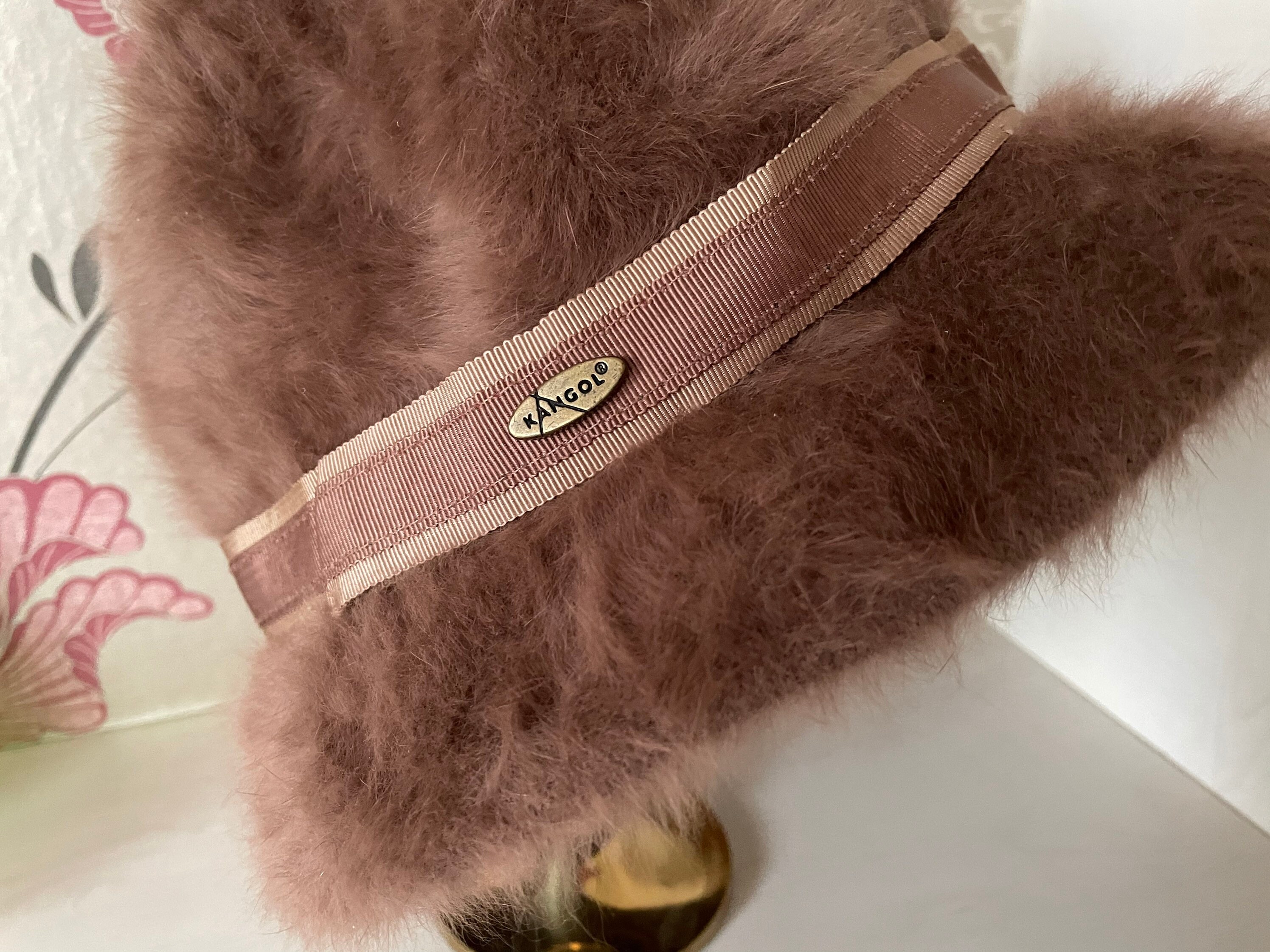 Kangol Beige Angora Blend Furgora Bucket Hat, Retro Streetwear, Size Medium Women main image 2