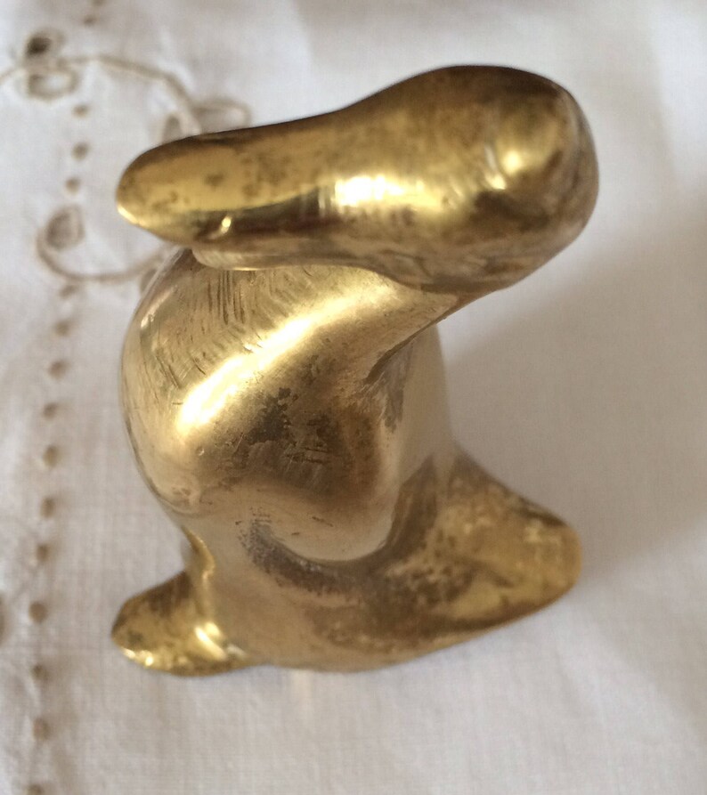 solid brass duck figurines