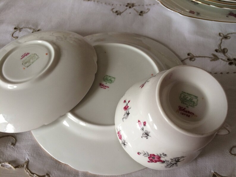 Shelley CHARM 13752 Pattern Fine Bone China Trio English Tea Etsy
