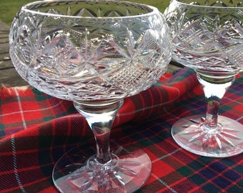 Vintage Edinburgh Kristallglas Candy Dish, schottische Bon-Bon-Schale