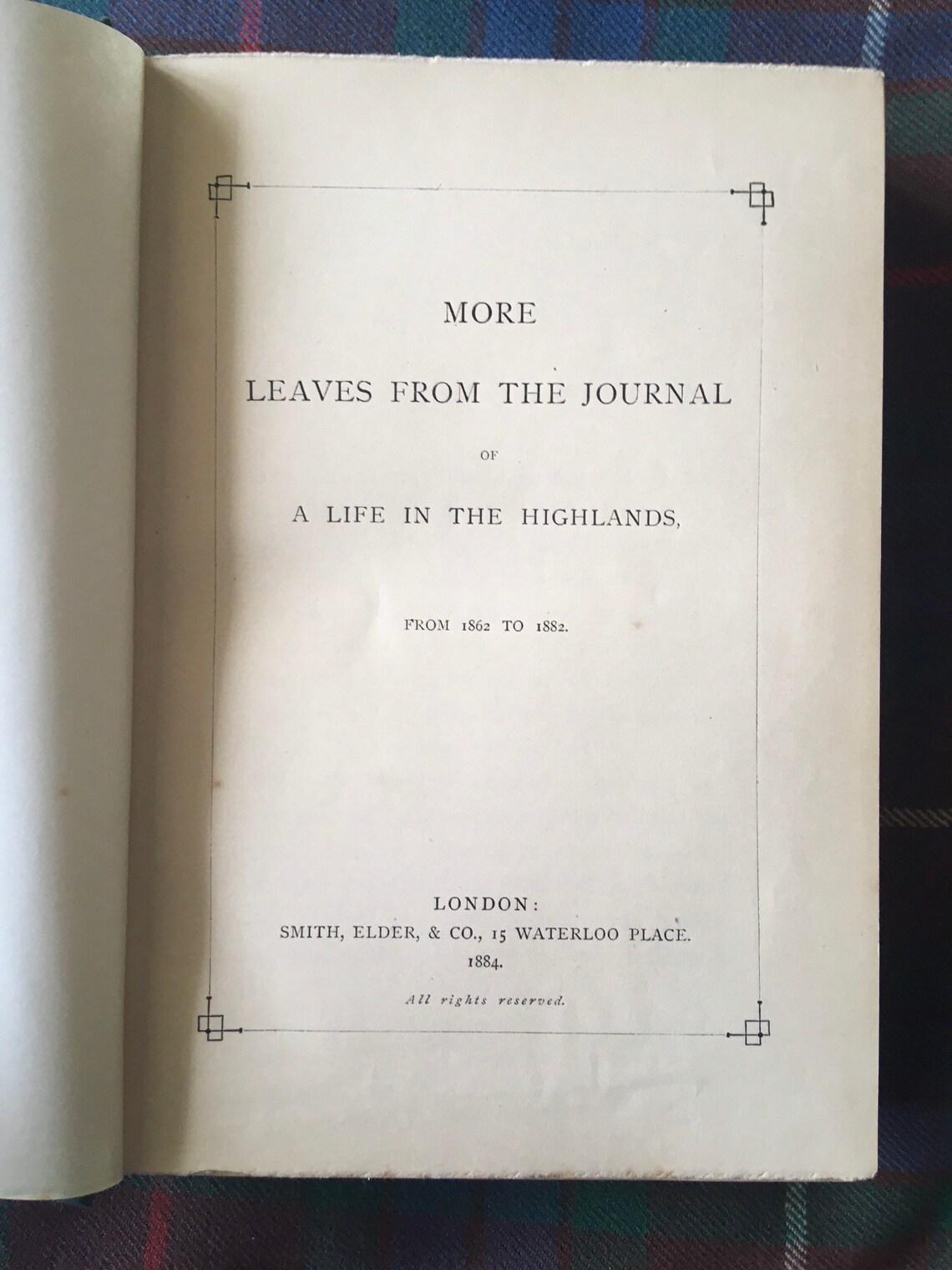 QUEEN VICTORIA Scottish Diary Antique Book More Leaves Etsy