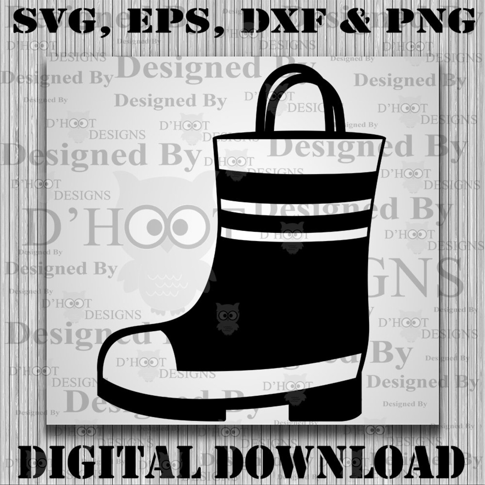 Firefighter Boot SVG Cut File Fire Dept Bunker Gear Etsy