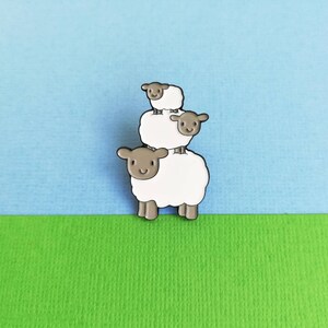 Sheep Enamel Pins Soft Enamel Badge Cute Sheep Enamel Brooch | Etsy